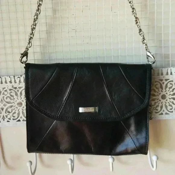Grace Adele Genuine Leather Clutch Purse Black - Picture 2 of 16